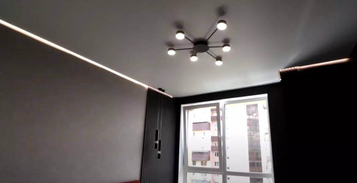 Натяжной потолок MSD Premium с подсветкой